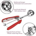 thumbnail image 5 of Ice Cream Scoop with Trigger Release, 18/8 Stainless Steel Cookie Scoop, Cookie Dough Scoop, Cookie Scooper for Baking, Cupcake Scoop, 5 of 7