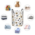 thumbnail image 6 of LNWH Laundry Basket, Star Stripe Abstract Pattern Foldable Laundry Hamper with Handles Waterproof, Medium Size, 6 of 8
