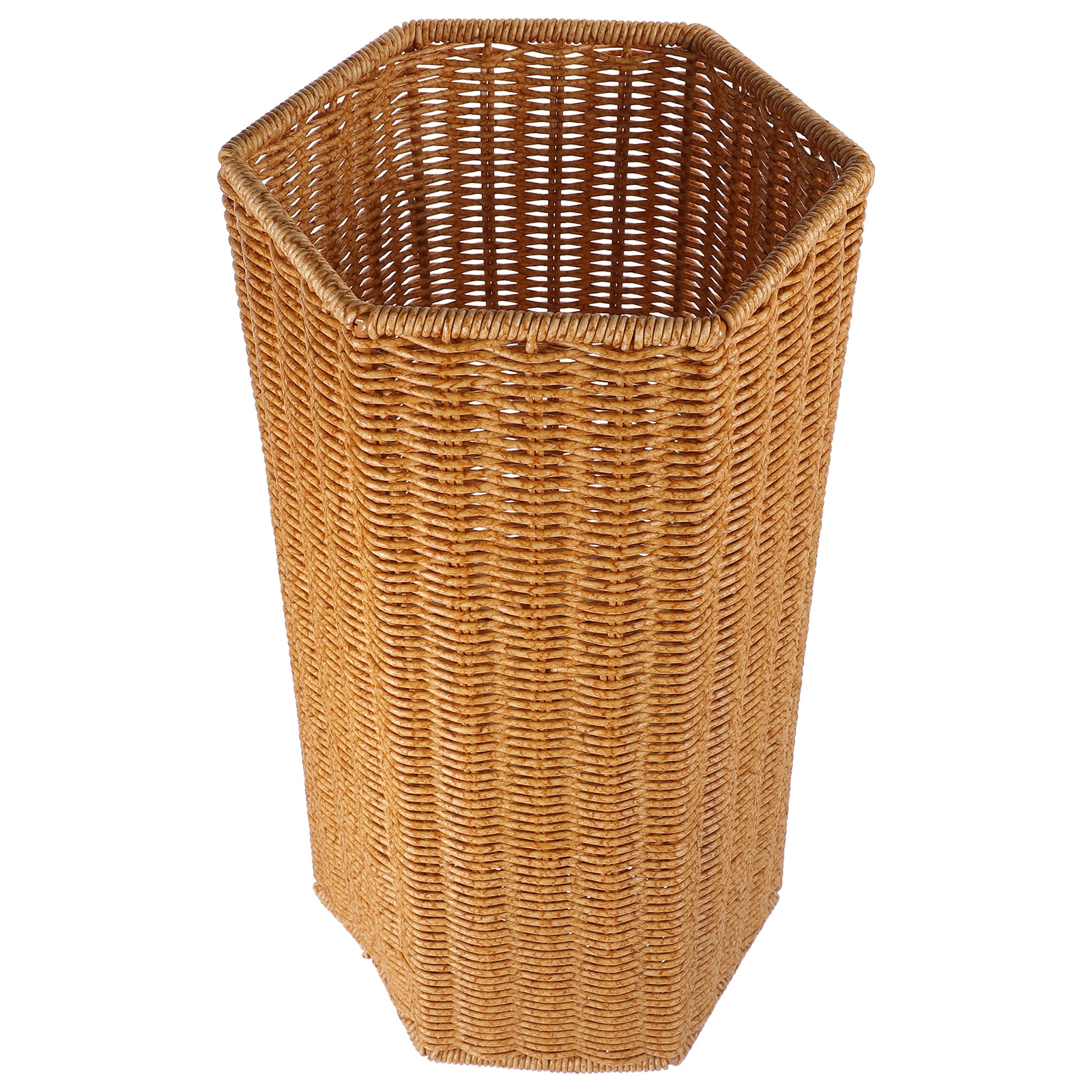 Monyance umbrella holder indoor Woven Rattan Umbrella Stand Holder for Entryway and Laundry(15.55X8.27X7.48Inches)