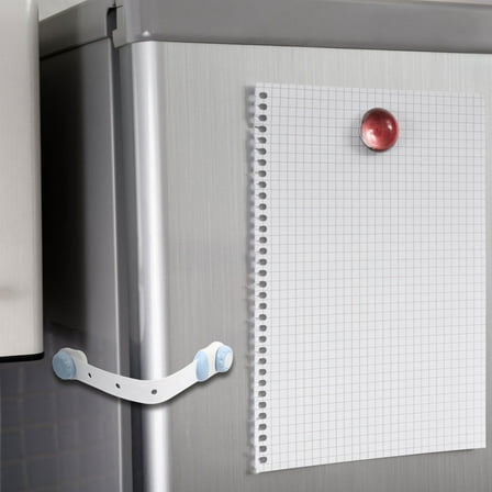 WEUVEB Child Safety Fridge Latch Cabinet Lock Door Guard White PP 3 Pieces Childproof Locks for Home