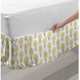 thumbnail image 2 of Ethnic Bed Skirt, Inspired Symmetric Order Pattern of Mosaic Effect Motif in Pastel Tones, Elastic Bedskirt Dust Ruffle Wrap Around for Bedding Decor, 4 Sizes, Multicolor, by Ambesonne, 2 of 2