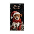 thumbnail image 2 of Festive Christmas Door Wrap Polyester Fabric Decoration for Front Door Indoor Outdoor Holiday Party and Winter Season Decor, 2 of 7