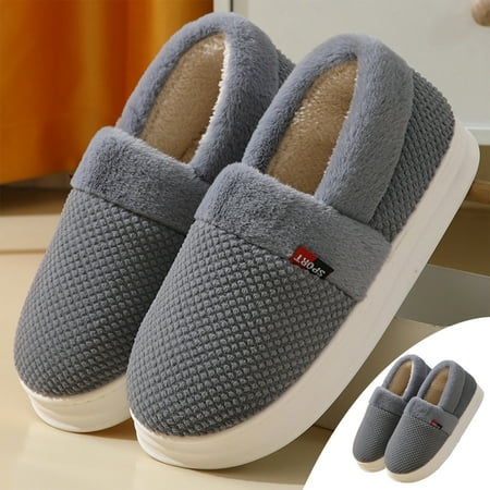 

Uorcsa Womens Slippers House Slippers For Women A Pair Of Lazy Slippers Curly Cozy Flat Slide Slippers Comfy Soft Non-Slip House Shoes Indoor And Outdoor Warm Gift Gray Size 8.5