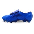 thumbnail image 3 of Manriquez Botines de fútbol piel tachones suela TPU césped natural azul, 3 of 5