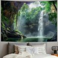 thumbnail image 2 of BCIIG  Mountain Cave Nature Tapestry Wall Hanging Forest Landscape Tapestries Waterfall Large Tapestry for Bedroom Dorm Decor Painting, 2 of 6
