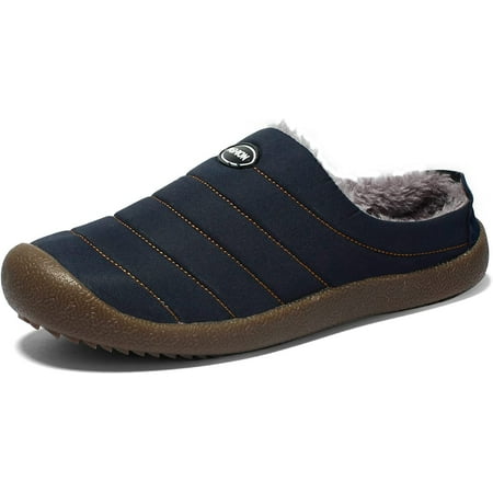 

Men s Women s Clogs House Slippers Winter Warm Plush Lining Home Slippers Indoor Outdoor Mules with Non-slip Rubber Sole