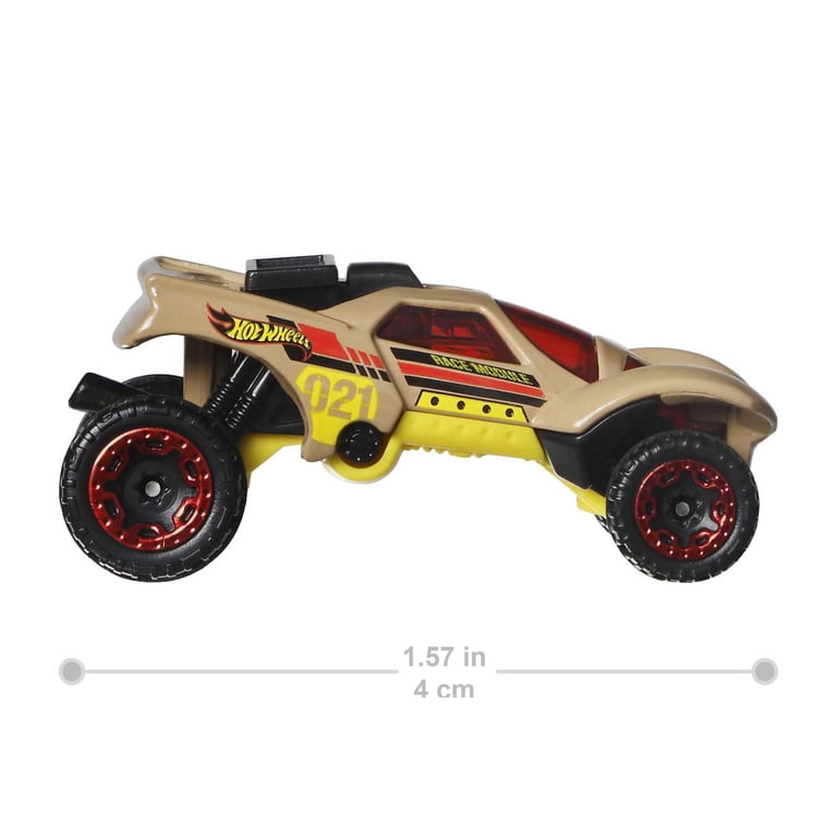 Hot Wheels Super Rigs, 1:64 Scale Toy Car and Matching Transporter