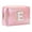 E, variant on Large Capacity Embroidered Alphabet Makeup Bag for Travel Storage and Toiletry Use - Stylish Clutch Handbag for Cosmetics