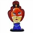 thumbnail image 3 of GlassOfVenice Tête de Picasso en Verre Murano pour Femme avec Cheveux Rouges en Pain, 3 of 4