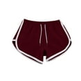 thumbnail image 4 of Tauxra Athletic Shorts for Women 2024 Casual Summer Drawstring Workout Gym Sports Shorts Lounge Short Yoga Pants Wine M, 4 of 6