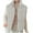 Gray, variant on Womens Casual Vest Jacket Solid Color Sleeveless Button Down Thicken Coat Fall Winter Thermal Outwear