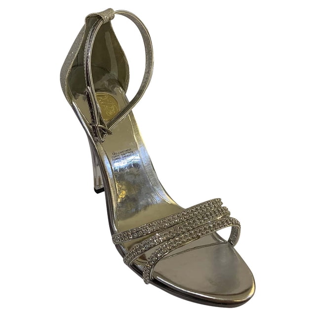 SANDALIA DE VESTIR TACON LEON MUJER PLATA ESPEJO 89376 LEON 89376p