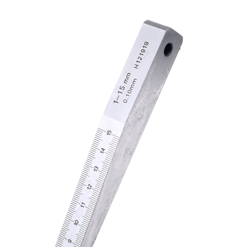 Wedge gauge 0,5 - 7 mm range (taper slot gauge wedge-shaped) steel