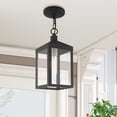 thumbnail image 5 of 20591-76 Livex Lighting Nyack - 1 Light Outdoor Pendant Lantern in Mid Century Modern Style - 6.25 Inches wide by 14.5 Inches high-Scandinavian Gray, 5 of 11