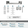 thumbnail image 5 of Amerock Blackrock Chrome Pivoting Double Post Toilet Paper Holder, 5 of 8