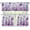 Purple Butterfly Flowers, variant on Floral Print Kitchen Curtains and Valances Set of 3, Fashion Rod Pocket Tier Curtains Window Treatment Tiers for Farmhouse Bedroom Bathroom Living Room Small Kitchen Curtains