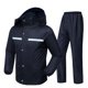 thumbnail image 1 of Chubasquero y pantalones de lluvia, traje de cuerpo entero, impermeable, dividido, batería para adultos, coche, mujer, antitormenta, senderismo, equitación, impermeable para llevar, hombre, negro ShuxiuWang 9024715055583, 1 of 1