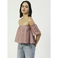 thumbnail image 3 of Moomaya Cotton Printed Off-Shoulder Top, Summer Wear Crop Top For Women, 3 of 8