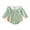 Green, variant on Staki Newborn Baby Girl Smocked Halloween Outfit Infant Plaid Bubble Romper Embroidery Fall Clothes 0-24M(Light Blue,0-3 Months)
