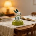 thumbnail image 4 of Xecvkr Glass Rotating Decor Dynamic Animal Ornament Handcrafted Home Office Entrance Car Desktop Stable Ceramic Base Multicolored Art Sculpture Lively Gift 1 Piece Green, 4 of 6