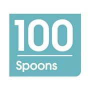 Great Value White Plastic Disposable Spoons, 100 Count