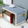 thumbnail image 3 of Bangus Microwave Oven Cover Dust Oil Proof Cloth with Storage Pockets Cotton Linen Kitchen Toaster Appliance Protector, 3 of 5
