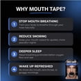 thumbnail image 4 of Hostage Tape Nasal Breathing Mouth Tape, Anti-Snoring, Beard-Friendly, 30 Count, 4 of 9