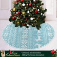 thumbnail image 6 of FMSHPON Nordic Christmas Style Xmas Christmas Tree Skirt Stand Mat for Holiday Party Decoration Indoor Outdoor 36 inches, 6 of 6