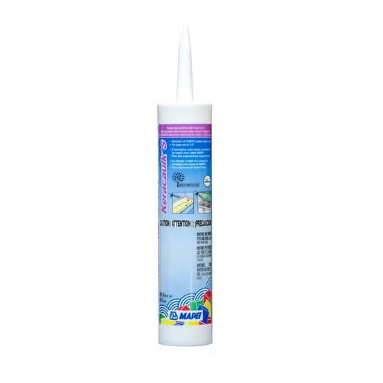 Mapei Keracaulk S Premium, Paintable, Sanded, Siliconized Acrylic Caulk, Expertly Formulated to Match Grout Colors, 10 oz., 5093 Warm Gray- Sanded