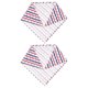 thumbnail image 1 of Pet Triangle Towel 2Pcs Multi Polyester Adjustable Fit Cat Bib for Pet Using, 1 of 3