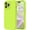 fluorescent green, variant on Premium silicone, camera protection, shockproof. Calke Green. For iPhone 13 Pro Max 6.7"