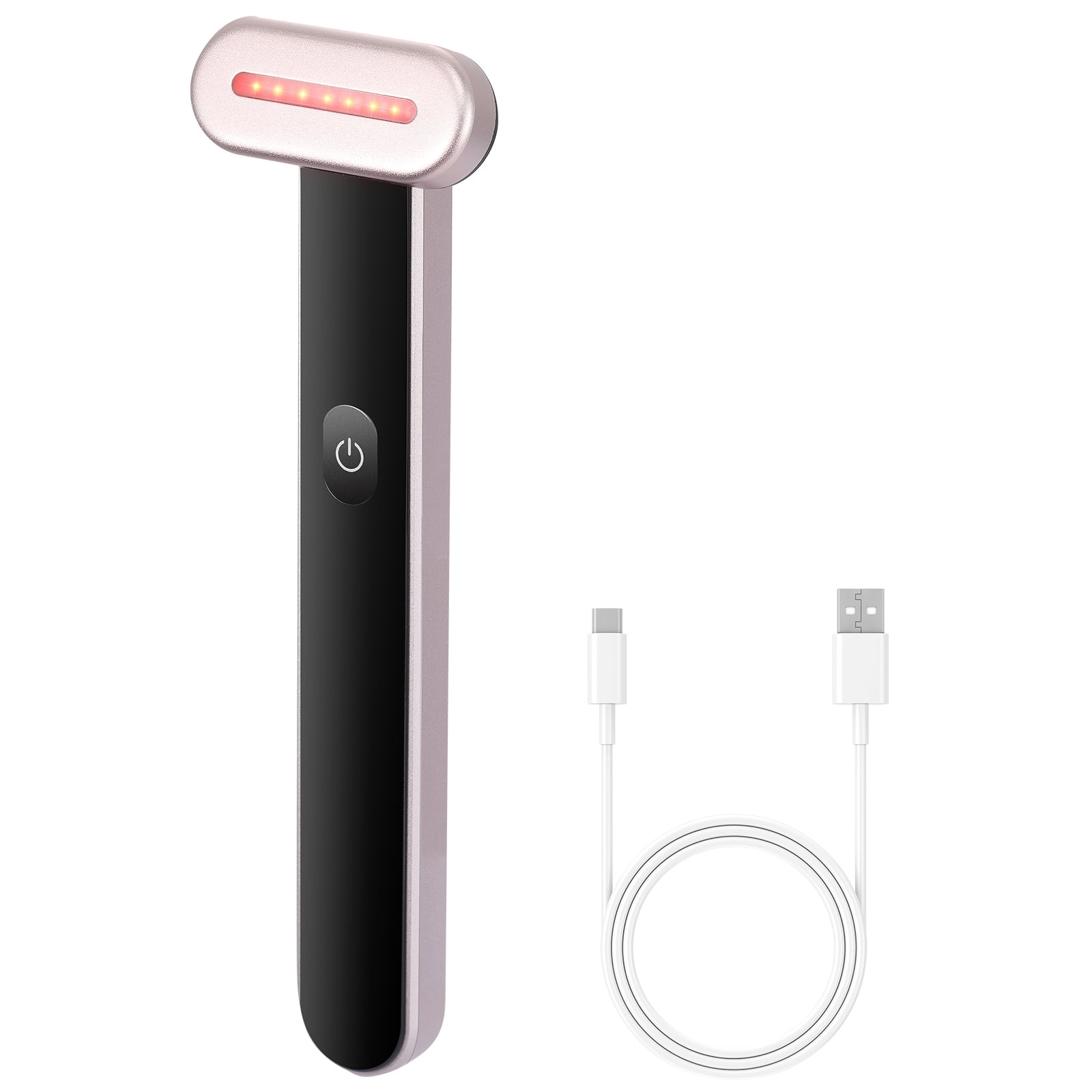 Dr.pedi Red Light Therapy Wand For Face, 7Color LED Facial Wand Red Light Therapy Device With Heatig Therapy Microcurrent Vibrating Massage, Portable LED Beauty Wand For Face, Neck