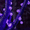 PURPLE, variant on 1pc 20/30/50 LED Purple/Blue Light Crystal Globe Solar String Light Outdoor Garden Solar Lamp For Home Yard Halloween Decoration