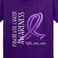 thumbnail image 4 of Inktastic Pancreatic Cancer Awareness Fight, Care, Cure Youth T-Shirt, 4 of 5