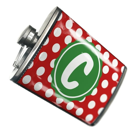 

NEONBLOND Flask Monogram C Red Polka Dots
