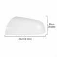 thumbnail image 3 of Primed White Left Right Rearview Mirror Cover Side Mirror Caps For Vauxhall Zafira MK2 2005 2006 2007 2008 Car Replace Part 1pc Right, 3 of 6