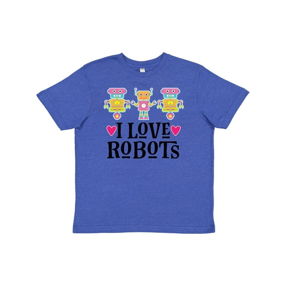 Inktastic I Love Robots Cute Robotics Youth T-Shirt