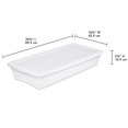 thumbnail image 2 of Sterilite 39 L Storage Box, Clear Plastic Storage Bin with Snap-on Lid, White, 2 of 6