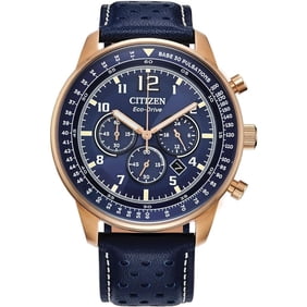 Citizen Men's Eco-Drive Weekender Chronograph Rose Gold Stainless Steel Watch - CA4503-00L