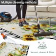 thumbnail image 5 of Sunflowers Outdoor Rug for Patio/Deck/Porch, Non-Slip Large Area Rug 5 x 7 Ft, Spring Farmhouse Country Truck Leaf Black Plaid Indoor Outdoor Rugs Washable Area Rugs, Camping Rug Carpet Runner, 5 of 8