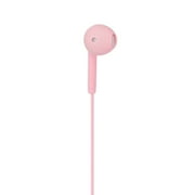 U19 3.5mm Wired Earbuds Earphones with Noise Canceling Microphone (Pink)