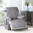 thumbnail image 1 of Funda para sillón reclinable para el hogar - Fundas antideslizantes 100% impermeables para sillones reclinables pequeños para mascotas, bebés, perros, gatos y niños, protector lavable (gris) JAMW  Sencillez, 1 of 2