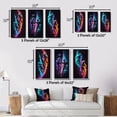 thumbnail image 4 of Designart "Cosmic Explorers Astronauts III" Space Wall Art Set Of 3 - Blue Space Canvas Set For Living Room Decor, 4 of 7