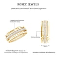 thumbnail image 6 of Rosec Jewels Certified Moissanite Wedding Band for Men - Moissanite Eternity Band - D-VS1 Quality - with Jewelry Box, 18K Yellow Gold, US 3.00, 6 of 7