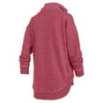 thumbnail image 3 of Women's Pressbox Crimson Oklahoma Sooners Northfork Sojourn Poncho Quarter-Zip Sweatshirt, 3 of 3