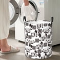 thumbnail image 5 of Fuzoiu Beach Print Circular Hamper,Laundry Basket with Handle,Collapsible Laundry,Dirty Clothes Storage Basket,for Bedroom Bathroom Dorm Living Room-Small, 5 of 6
