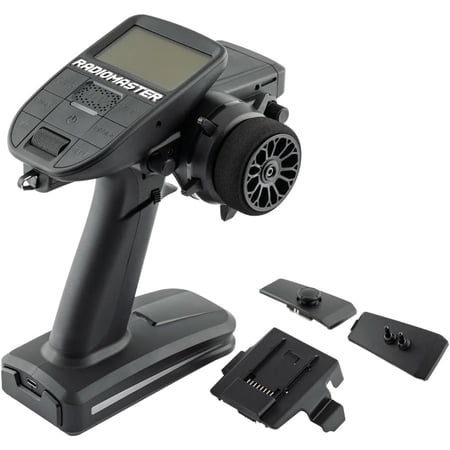 RadioMaster MT12 Surface Radio Controller ExpressLRS/4-in-1 Version with Receiver - RC Transmitter 2.4GHz 16CH for Remote Control Car, RC Car, RC Boat (HELIDIRECT) (4in1 TX + R85C Receiver)