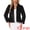 Black, variant on DARING DIVA Women's Faux Fur Long Sleeve Open Front Fluffy Jacket XS Champagne Gold