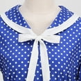 thumbnail image 6 of UPPADA Women's Classic Tea Dress Short Sleeve Swing Cocktail Party Dresses 1950s Retro Vintage Polka Dot 1950s Rockabilly Prom Midi Dress, 6 of 8