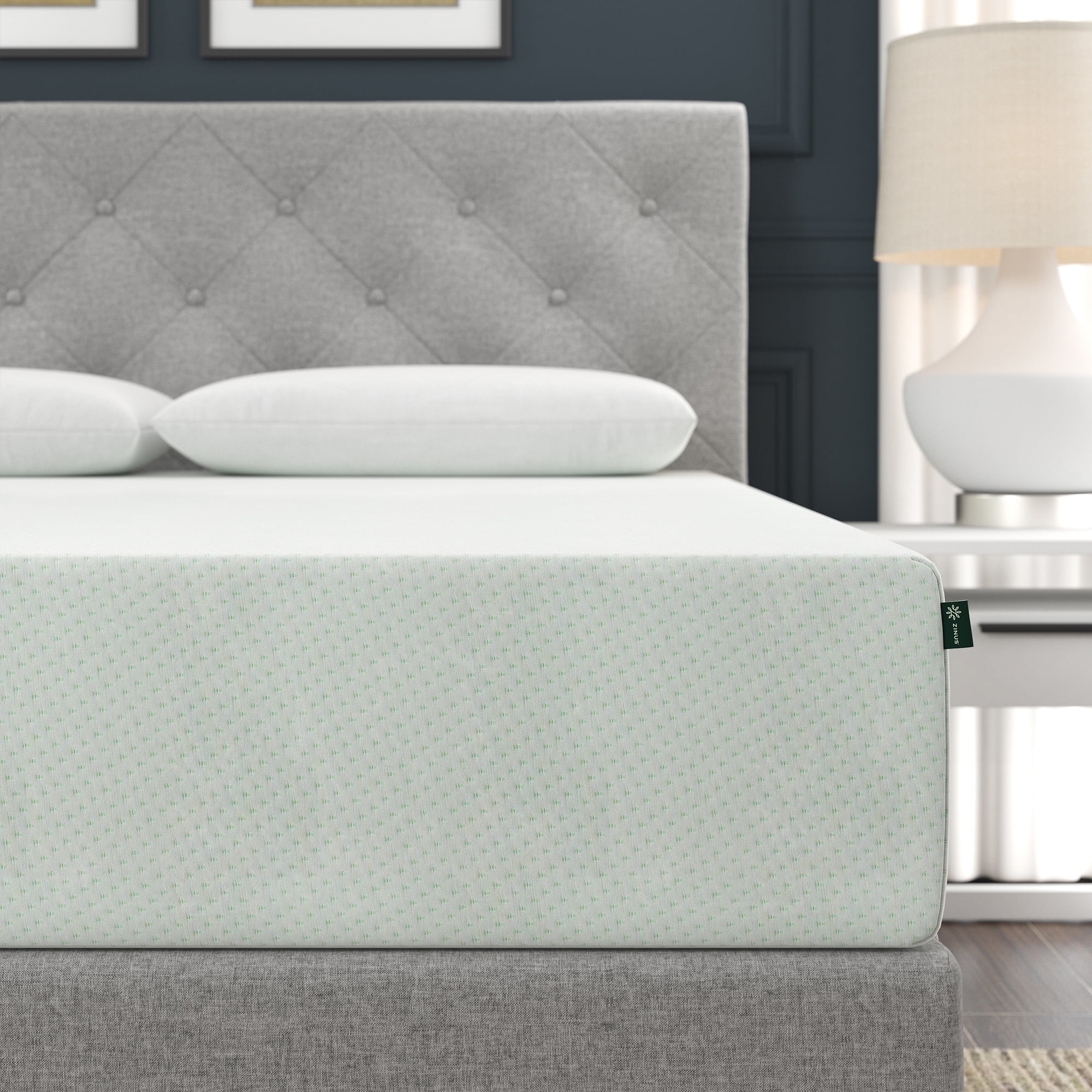 Zinus Spa Sensations Green Tea Rest Well 10" Medium Memory Foam Mattress, Twin
